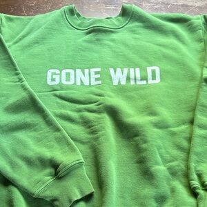 Reformation Green 'Gone Wild' Sweatshirt